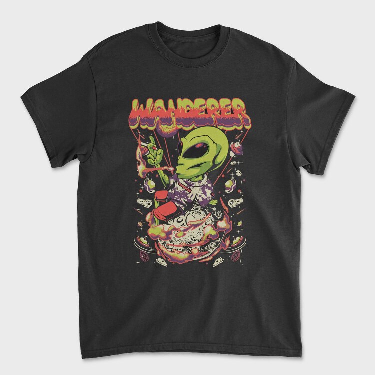 Alien Wanderer, Tricou Barbati (Unisex)