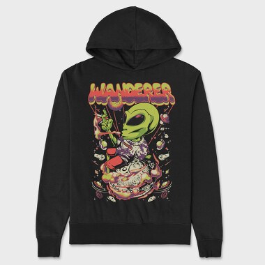 Alien Wanderer, Hanorac Oversize Barbati (Unisex)