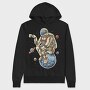 Astronaut Coffee Dreams, Hanorac Oversize Barbati (Unisex)