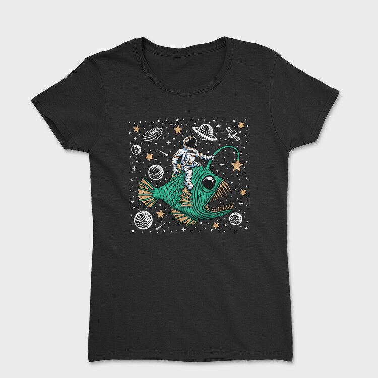 Astronaut Fish Space Ride, Tricou Femei