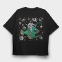Astronaut Fish Space Ride, Tricou Oversize Barbati (Unisex)