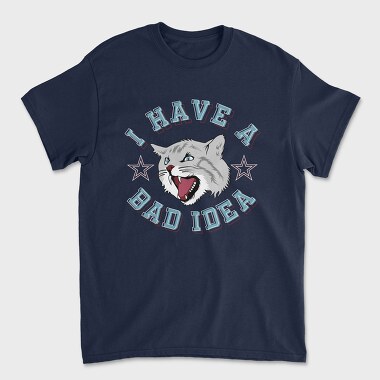 Bad Idea Cat, Tricou Barbati (Unisex)
