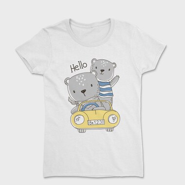 Bear Drive Hello, Tricou Femei