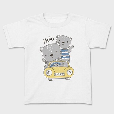 Bear Drive Hello, Tricou Copii