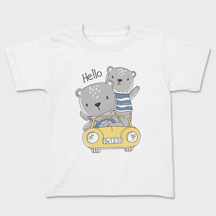 Bear Drive Hello, Tricou Copii