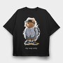 Bear Street Style, Tricou Oversize Barbati (Unisex)
