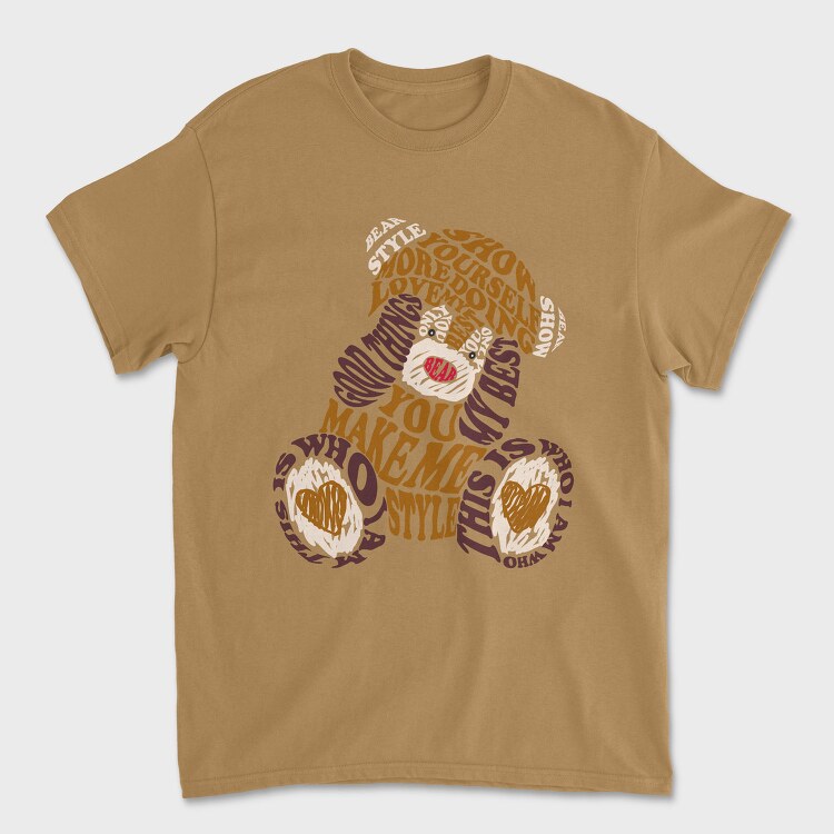 Bear Style Love You, Tricou Barbati (Unisex)