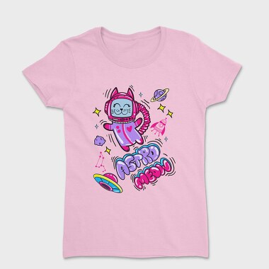 Cat Astronaut Meow, Tricou Femei