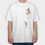 Pocket Cats, Tricou Oversize Barbati (Unisex)