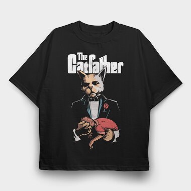 Catfathers Embrace, Tricou Oversize Barbati (Unisex)