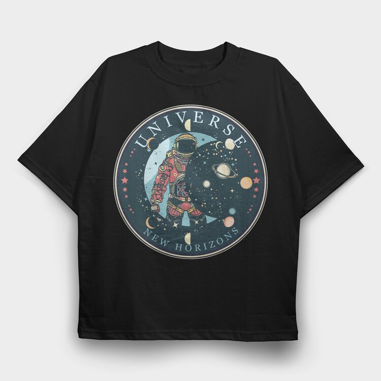 Cosmic Wanderer, Tricou Oversize Barbati (Unisex)