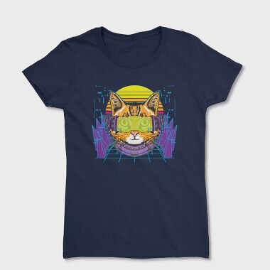 Cyber Cat Vibes, Tricou Femei