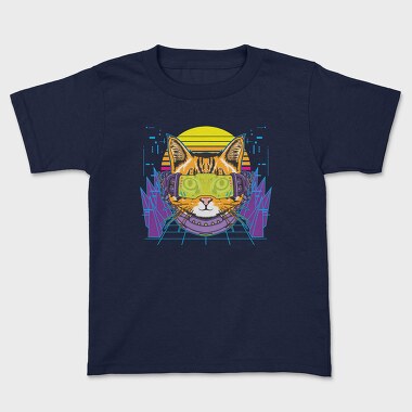 Cyber Cat Vibes, Tricou Copii