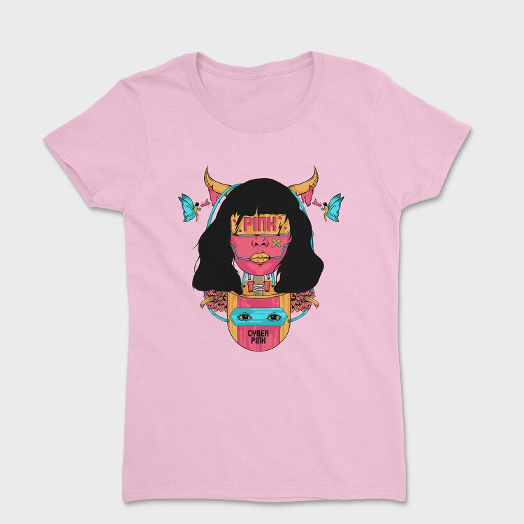 Cyber Pink Horns, Tricou Femei