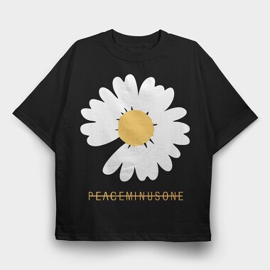 Daisy Peace Minus One, Tricou Oversize Barbati (Unisex)
