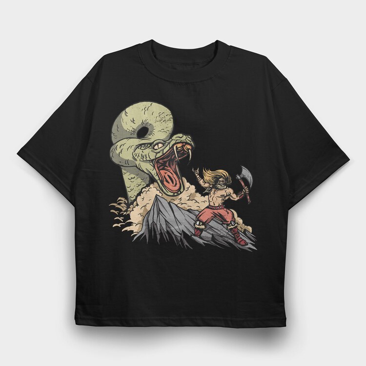 Demon Slayer, Tricou Oversize Barbati (Unisex)