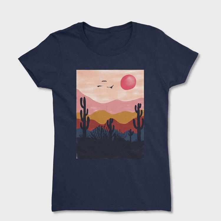 Desert Sunset Vibes, Tricou Femei