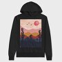 Desert Sunset Vibes, Hanorac Oversize Barbati (Unisex)