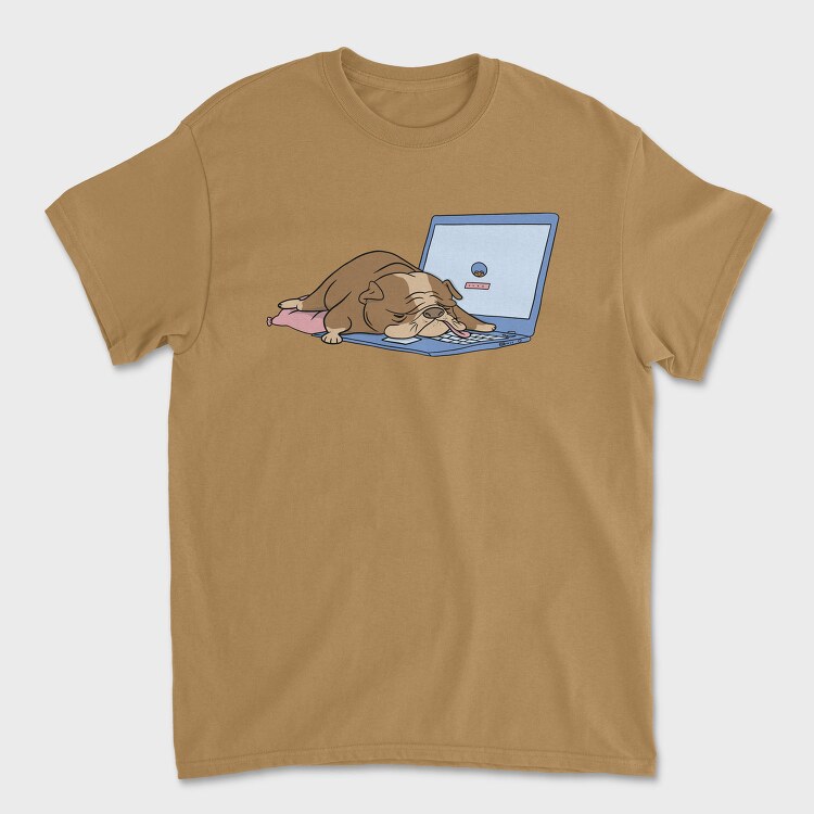 Doggo Laptop Dreams, Tricou Barbati (Unisex)
