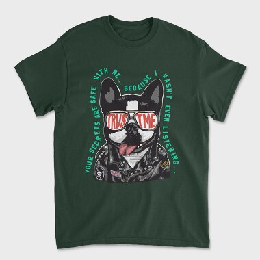 Doggy Cool Biker, Tricou Barbati (Unisex)
