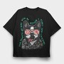 Doggy Cool Biker, Tricou Oversize Barbati (Unisex)