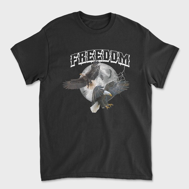 Eagle Moon Freedom, Tricou Barbati (Unisex)
