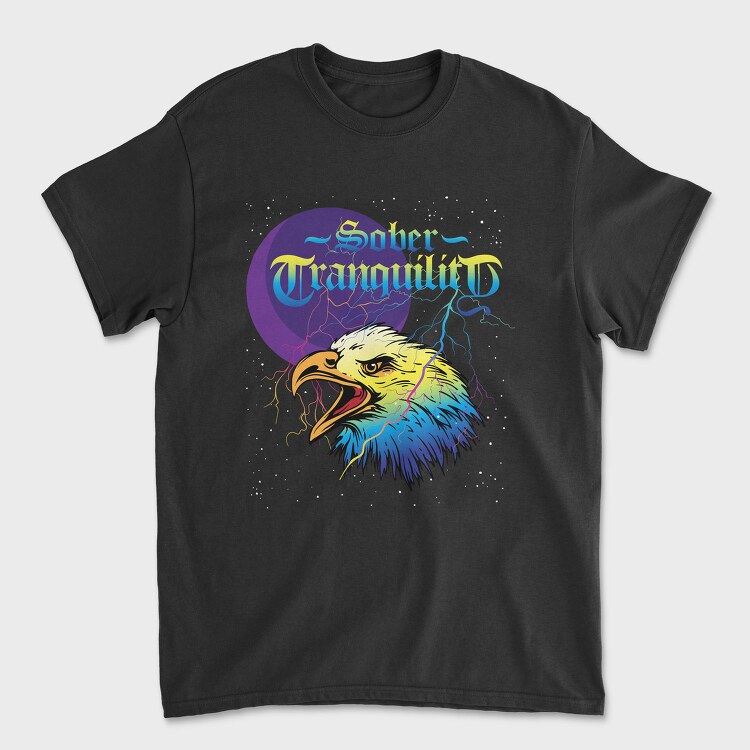 Eagle Moon Tranquility, Tricou Barbati (Unisex)