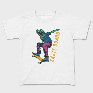 Dino Skate Vibes, Tricou Copii