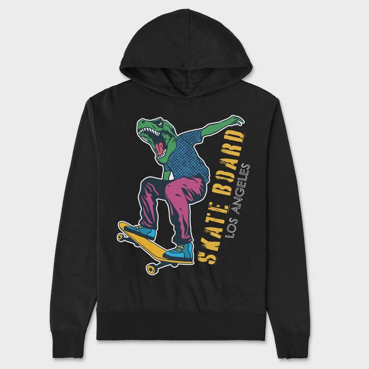 Dino Skate Vibes, Hanorac Oversize Barbati (Unisex)