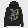 Dino Skate Vibes, Hanorac Oversize Barbati (Unisex)