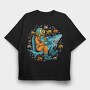 Dive Shark Dreams, Tricou Oversize Barbati (Unisex)