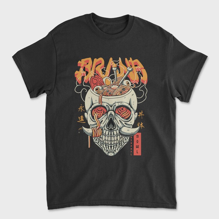 Eternal Noodle Skull, Tricou Barbati (Unisex)