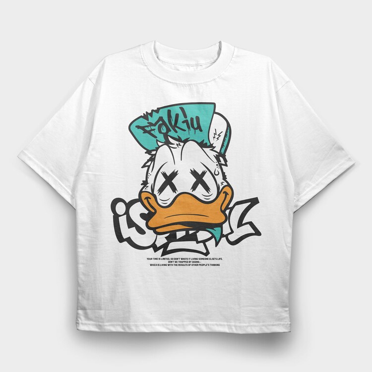 Fakiu Duck Face, Tricou Oversize Barbati (Unisex)