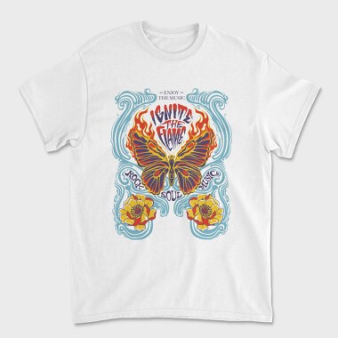 Flame Butterfly Soul, Tricou Barbati (Unisex)