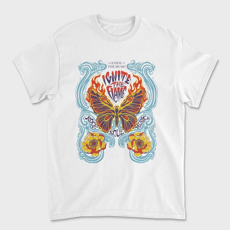 Flame Butterfly Soul, Tricou Barbati (Unisex)