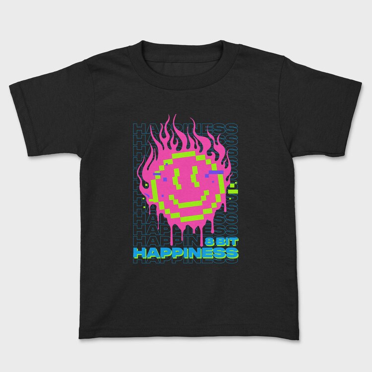 Flame Pixel Smile, Tricou Copii