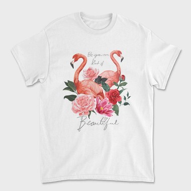 Flamingo Rose Beauty, Tricou Barbati (Unisex)