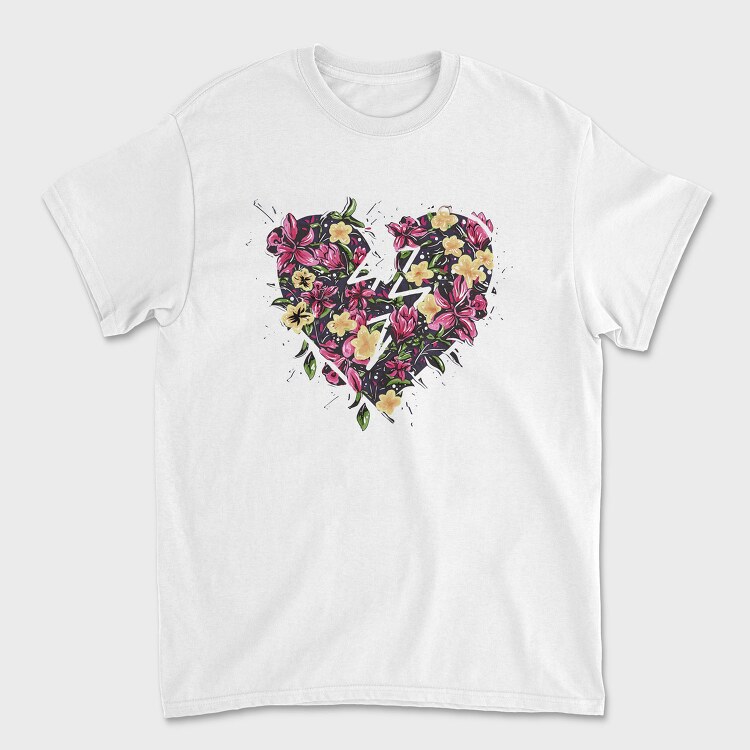 Flower Heart Dreams, Tricou Barbati (Unisex)