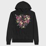 Flower Heart Dreams, Hanorac Oversize Barbati (Unisex)