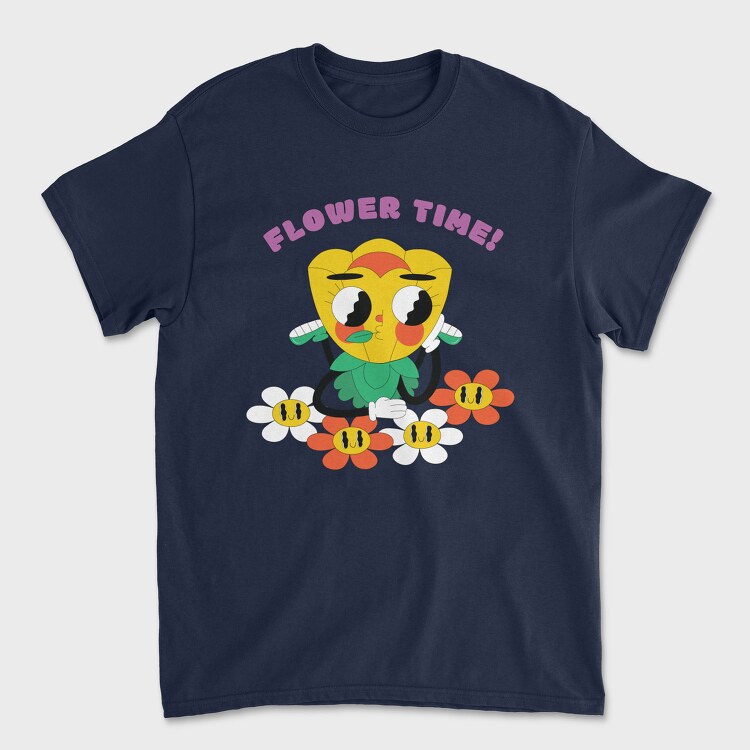 Flower Power Time, Tricou Barbati (Unisex)