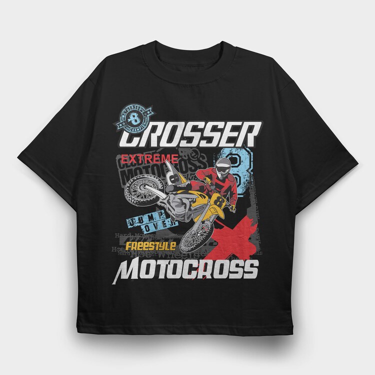 Freestyle Motocross Champ, Tricou Oversize Barbati (Unisex)