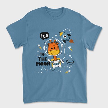 Giraffe Astronaut Fun, Tricou Barbati (Unisex)