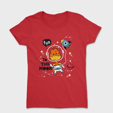 Giraffe Astronaut Fun, Tricou Femei