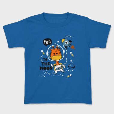 Giraffe Astronaut Fun, Tricou Copii