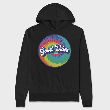 Good Vibes Circle, Hanorac Oversize Barbati (Unisex)