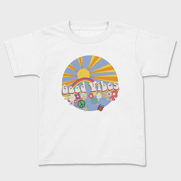 Good Vibes Flower Power, Tricou Copii