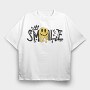 Good Vibes Only Smiley, Tricou Oversize Barbati (Unisex)