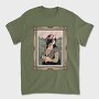 Helmeted Mona Lisa, Tricou Barbati (Unisex)