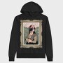 Helmeted Mona Lisa, Hanorac Oversize Barbati (Unisex)