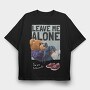 Lonely Teddy Vibes, Tricou Oversize Barbati (Unisex)